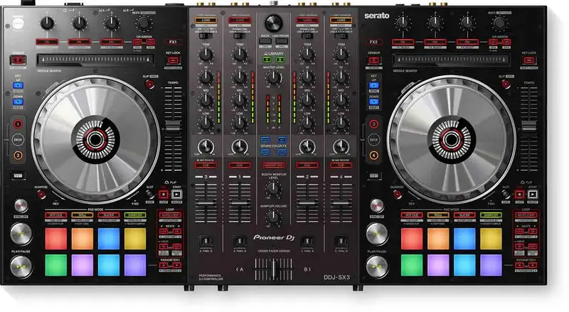 Pioneer DJ 4-Channel Serato DJ Pro Controller With Performance Pads And RGB Lighting - DDJ-SX3 B-Stock - Image 2 Pioneer DJ 4-Channel Serato DJ Pro Controller With Performance Pads And RGB Lighting - DDJ-SX3 B-Stock - Image 2