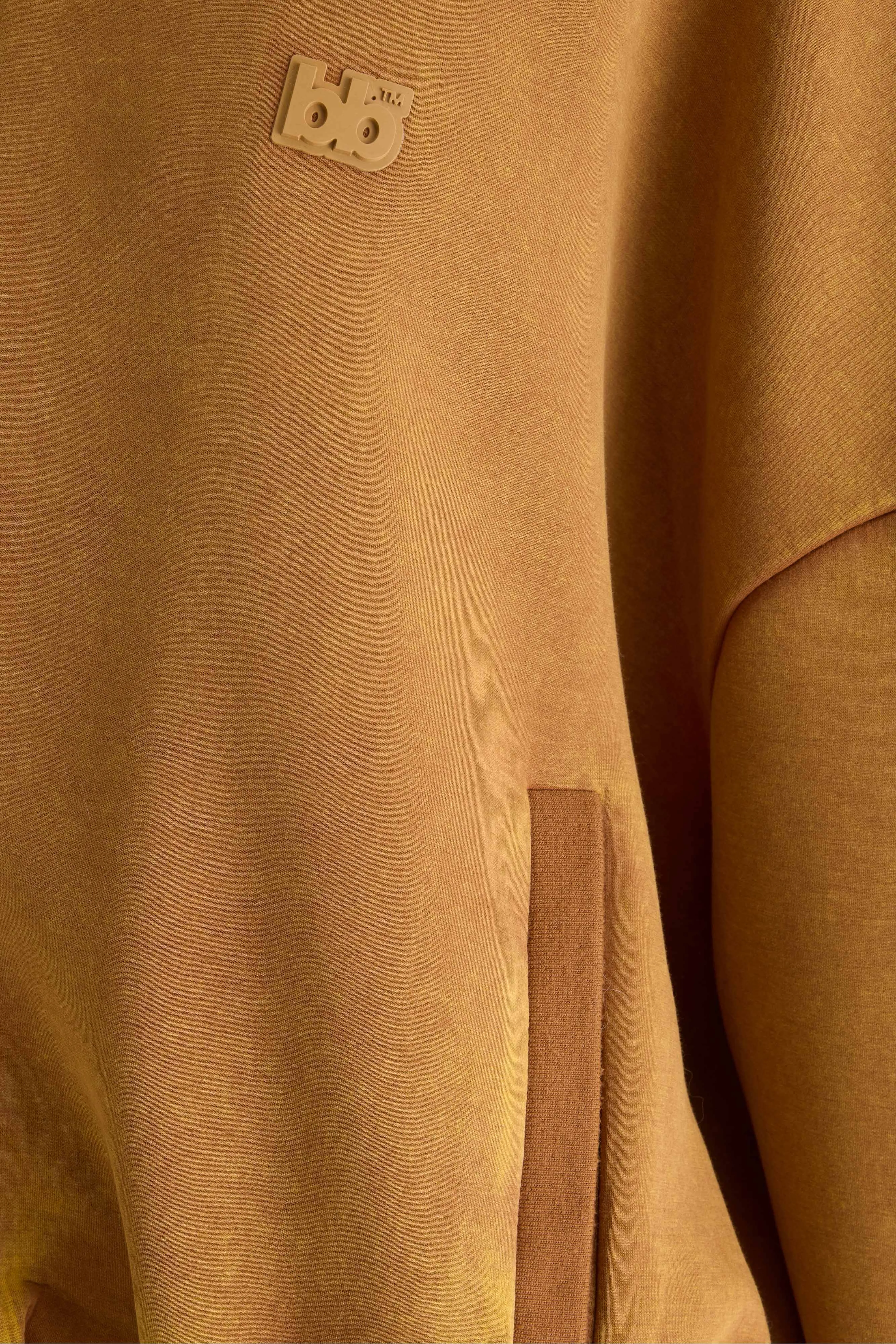Bellerose Tallis zip-up sweatshirt (261 / W / CARAMEL)