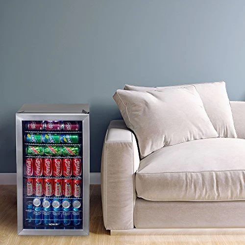 126-Can Beverage Refrigerator Cooler with Glass Door
