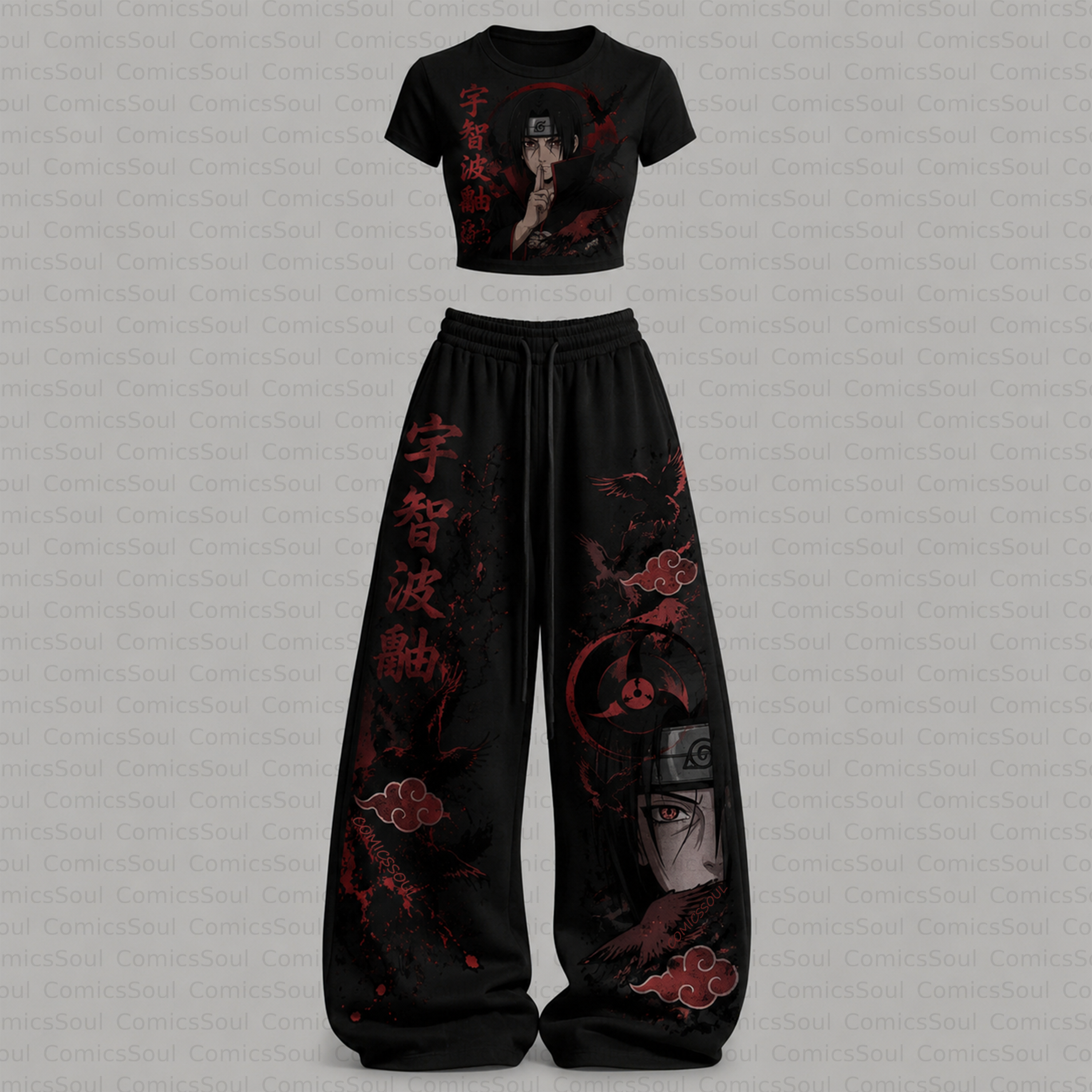 NARUTO T-Shirt  & Elasticated Trousers Two-Piece Set