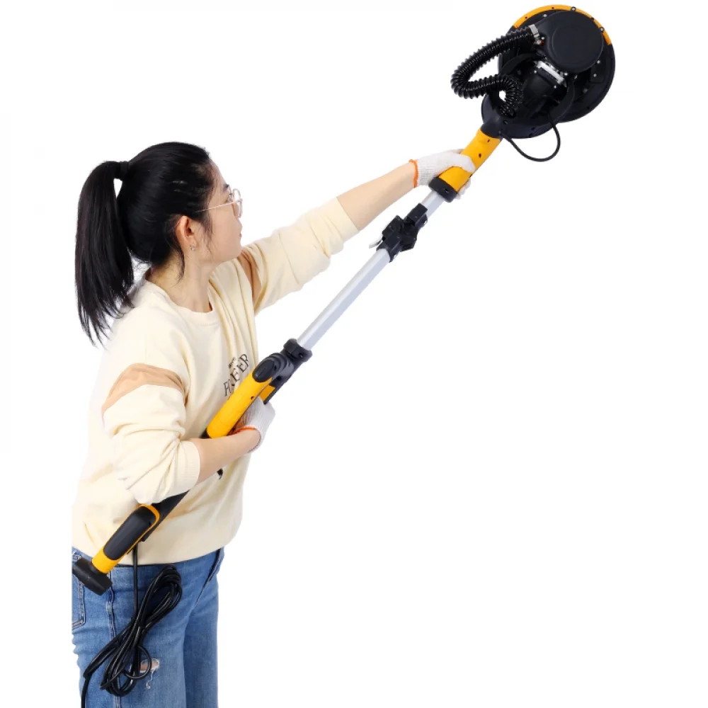 Drywall Sander, 780W Electric Drywall Sander with Vacuum Dust Collection 6.5A Motor Dustless Floor Sander with Variable Speed 900-1800RPM, LED Light, Extendable & Foldable Handle, - Image 6