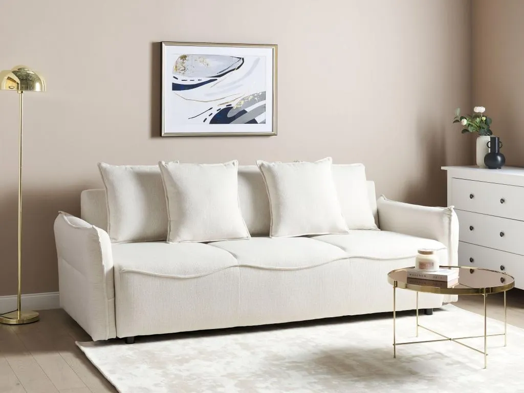 Sofá cama Lluesmahome Blanco crema FRML21808