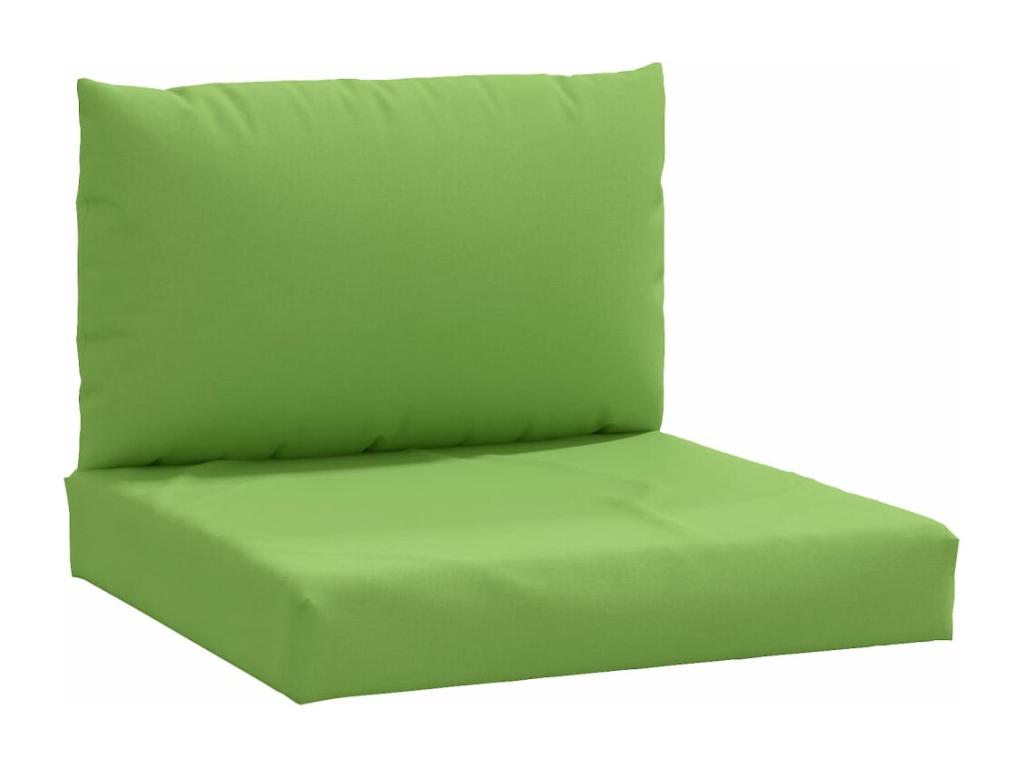 Cojines para sofá de palets 2 unidades tela verde melange