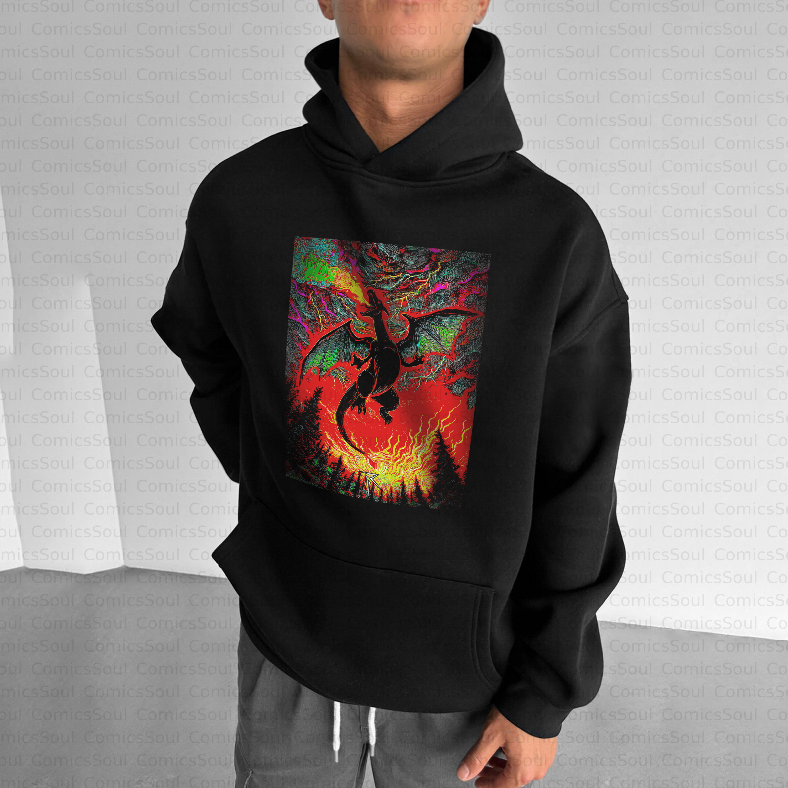 Unisex Anime Inspired Vintage Plush Hoodie