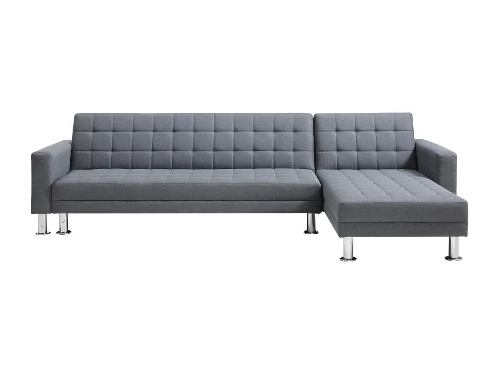 Sofá cama esquinero y reversible de tela gris Hogarve II 03937pwim