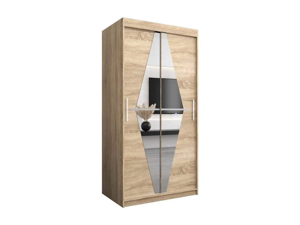 Armario Boliwia de puertas correderas 200/100/62 cm, 2 puertas minimalista rue3456810