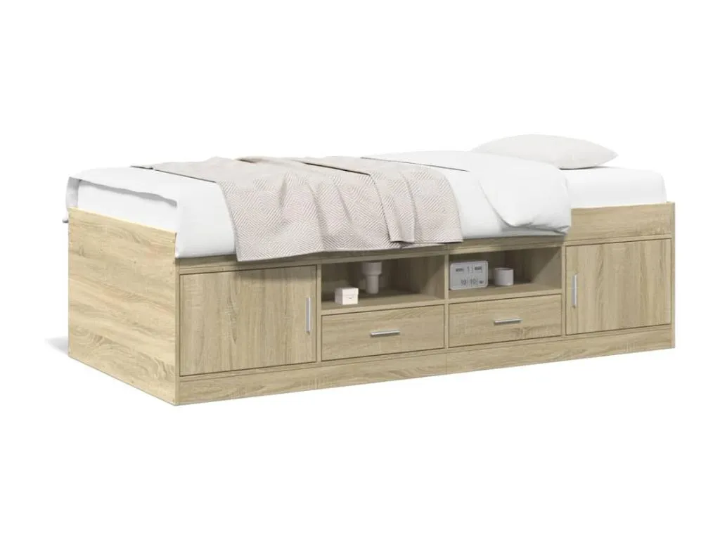 Sofá cama con cajones sin colchón Lluesmamuebles 90x190 cm