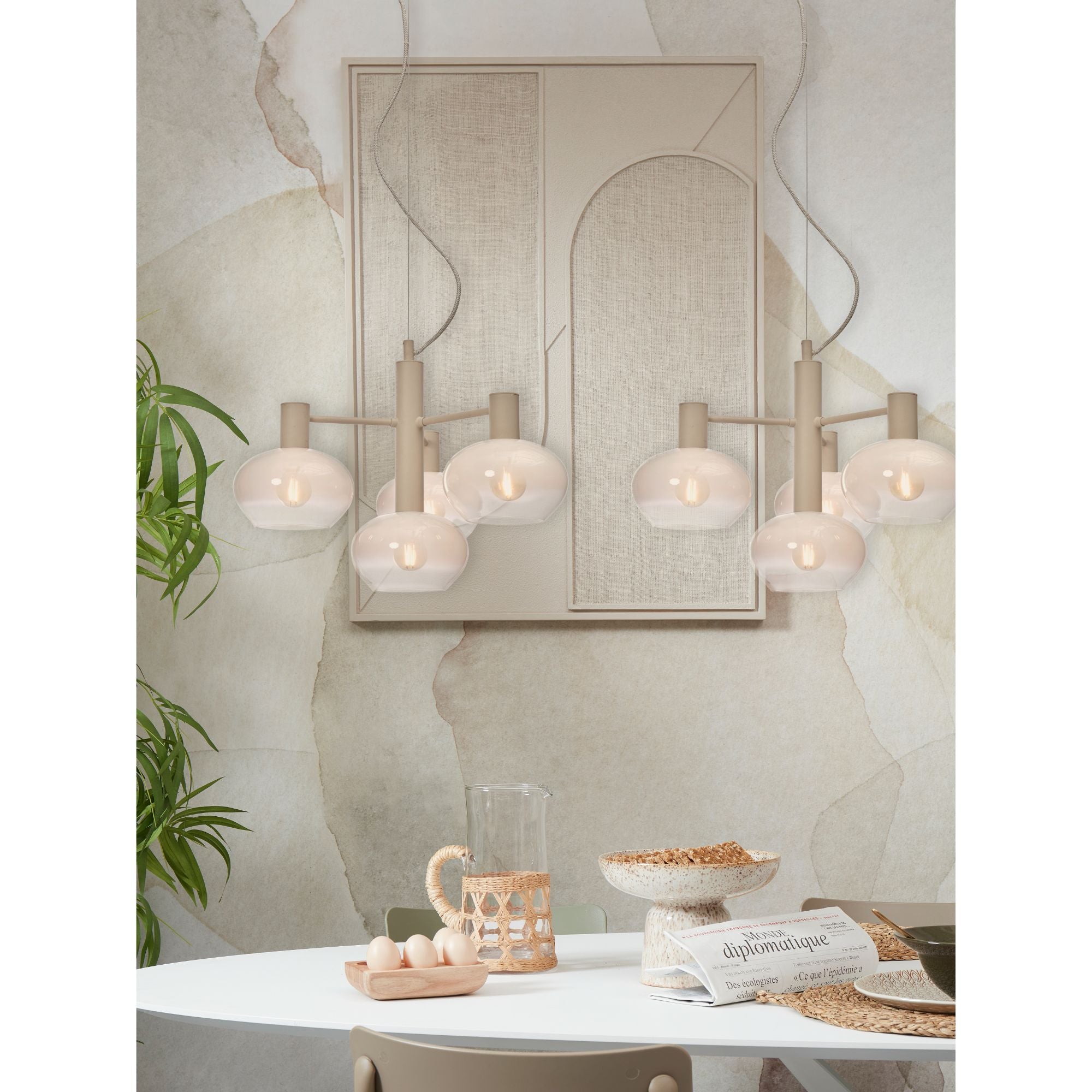it's about RoMi Hanglamp Bologna - Wit - 43x43x34cm