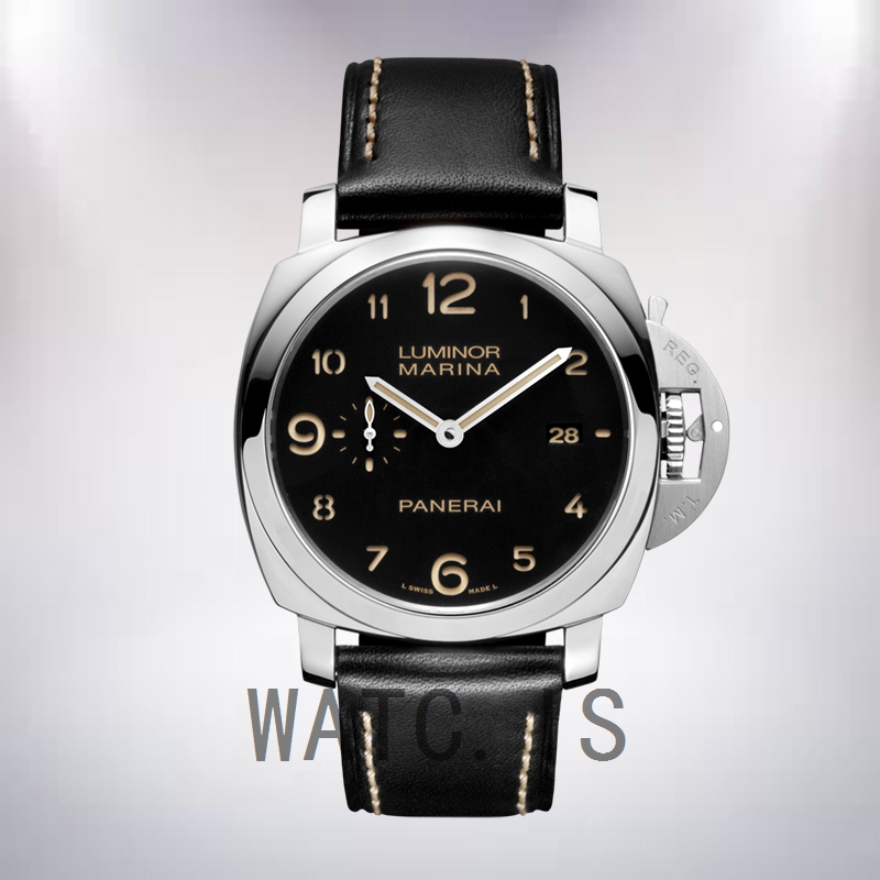 Panerai Luminor 1950 PAM00359-001 44mm Men's Leather Strap Black Dial