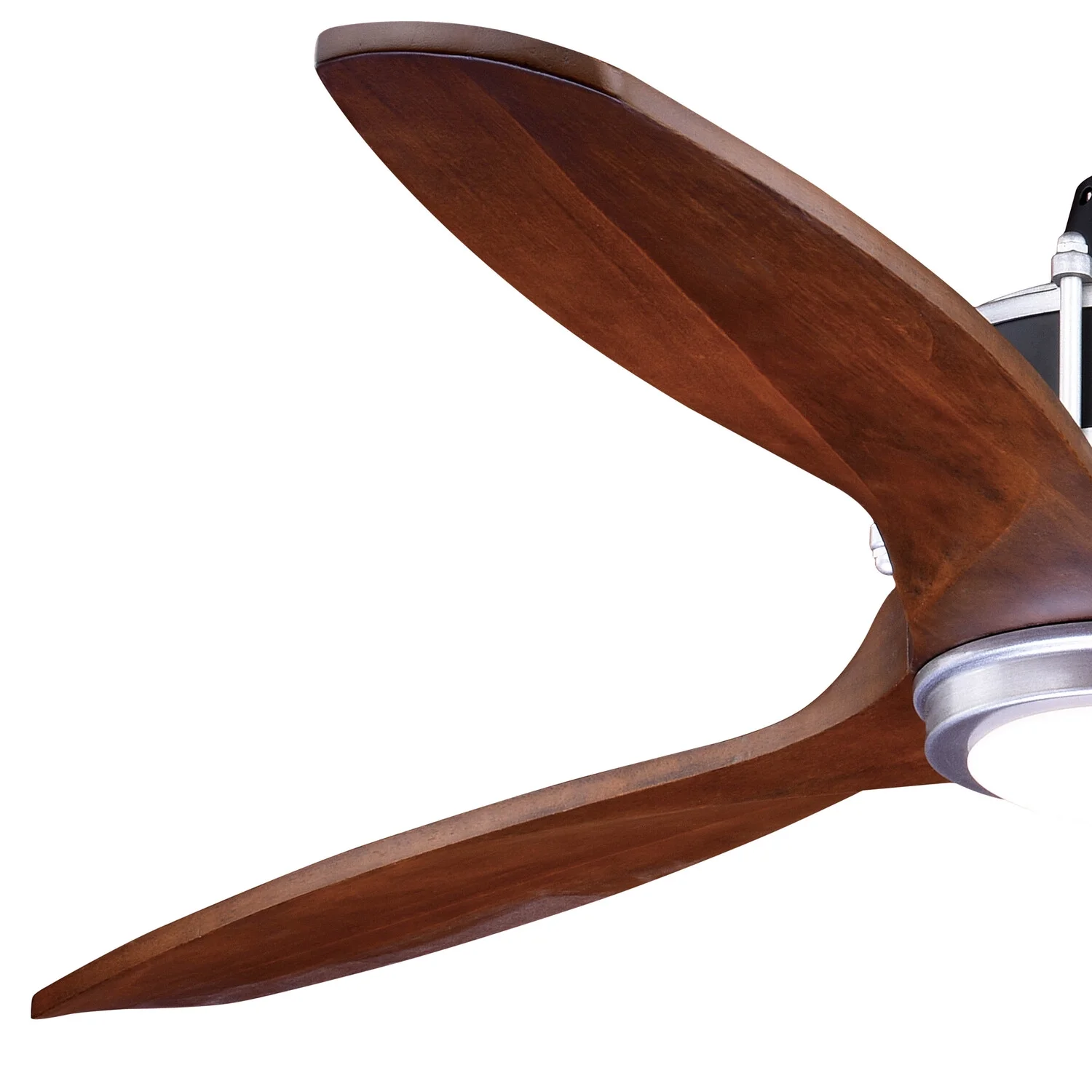 Vaxcel Curtiss Satin Brass Mid-Century Modern MCM Wood Propeller Ceiling Fan with LED Light Kit and Remote - Image 14