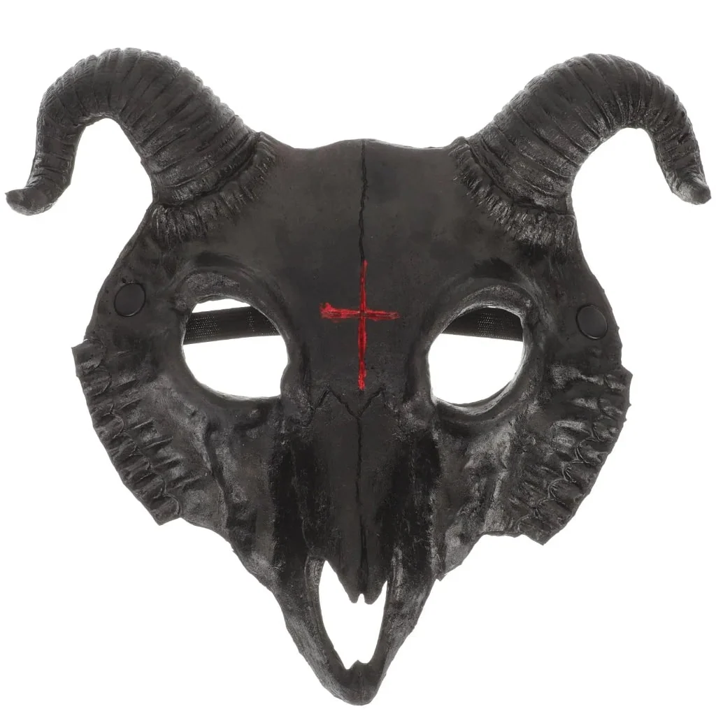 Halloween Mask Scary Theater Goat Costume Party - Image 4 Halloween Mask Scary Theater Goat Costume Party - Image 4