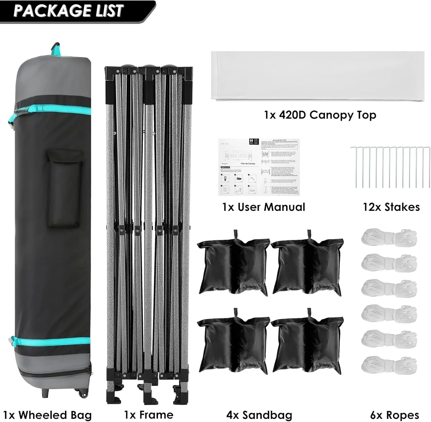 COBIZI 10x20 Heavy Duty Pop up Canopy Tent 6 sidewalls Commercial Canopy Wedding Party Tents