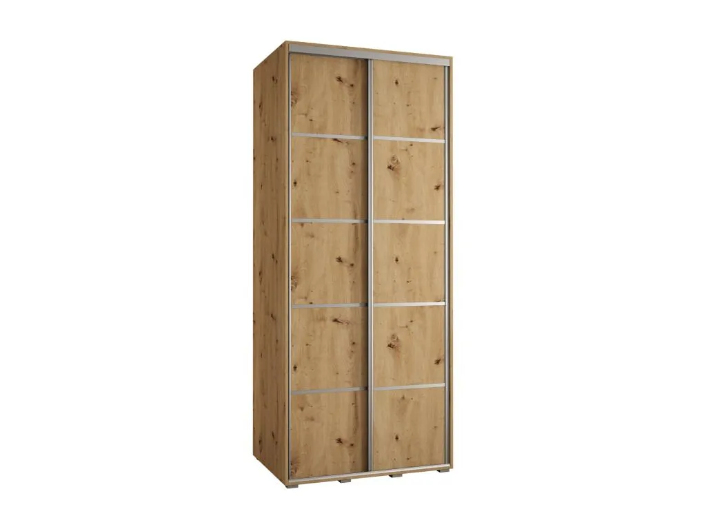 ARMARIO Hogarve 4 DE PUERTAS CORREDERAS 235.2/120/60 2 puertas (Artisan/Artisan/Plata) oygd90660