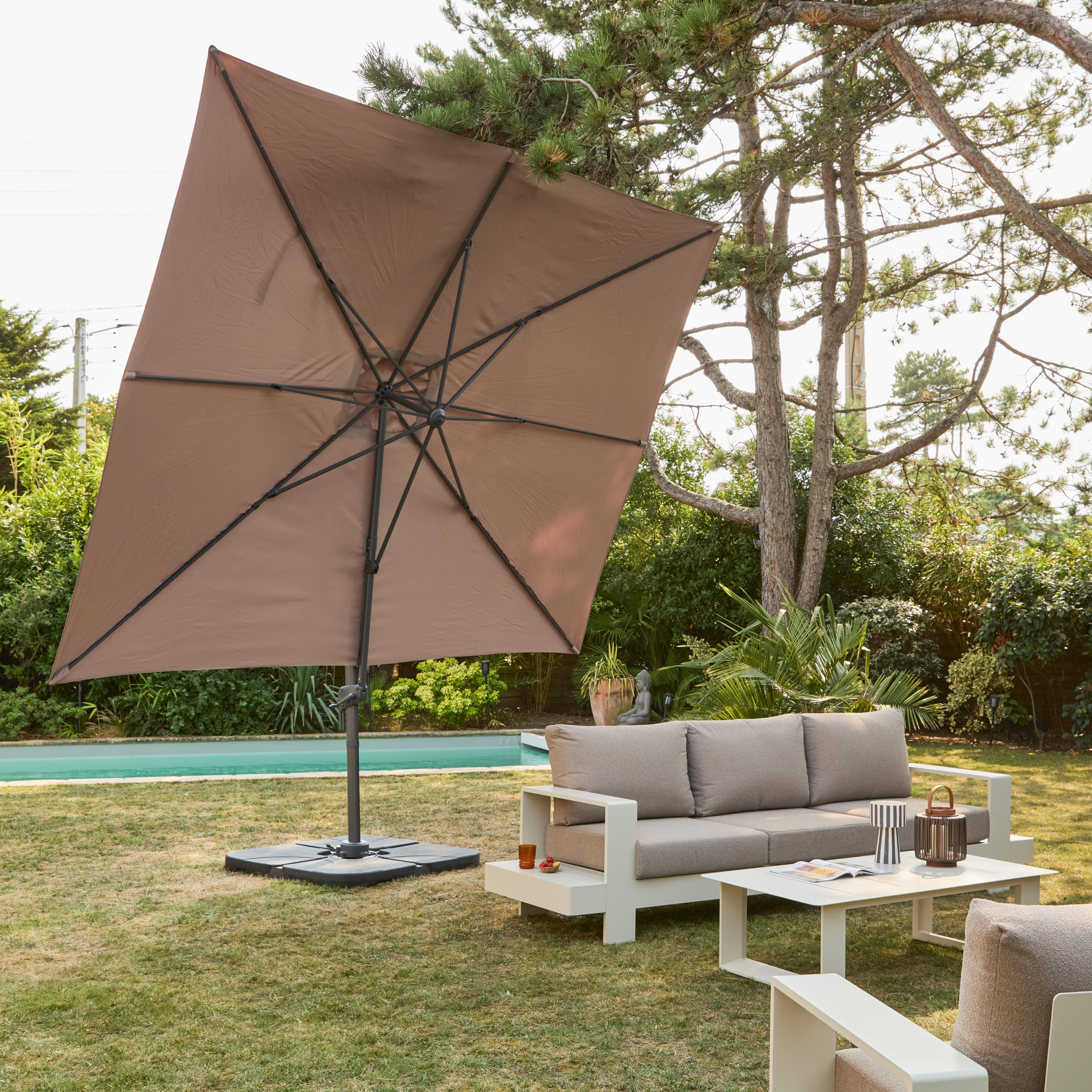 Antibes - Parasol 3x4m rectangular desplazado