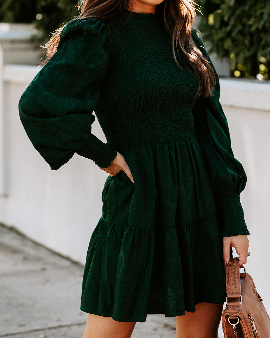 Now Look At You Smocked Dress - Emerald - Se7enfashion