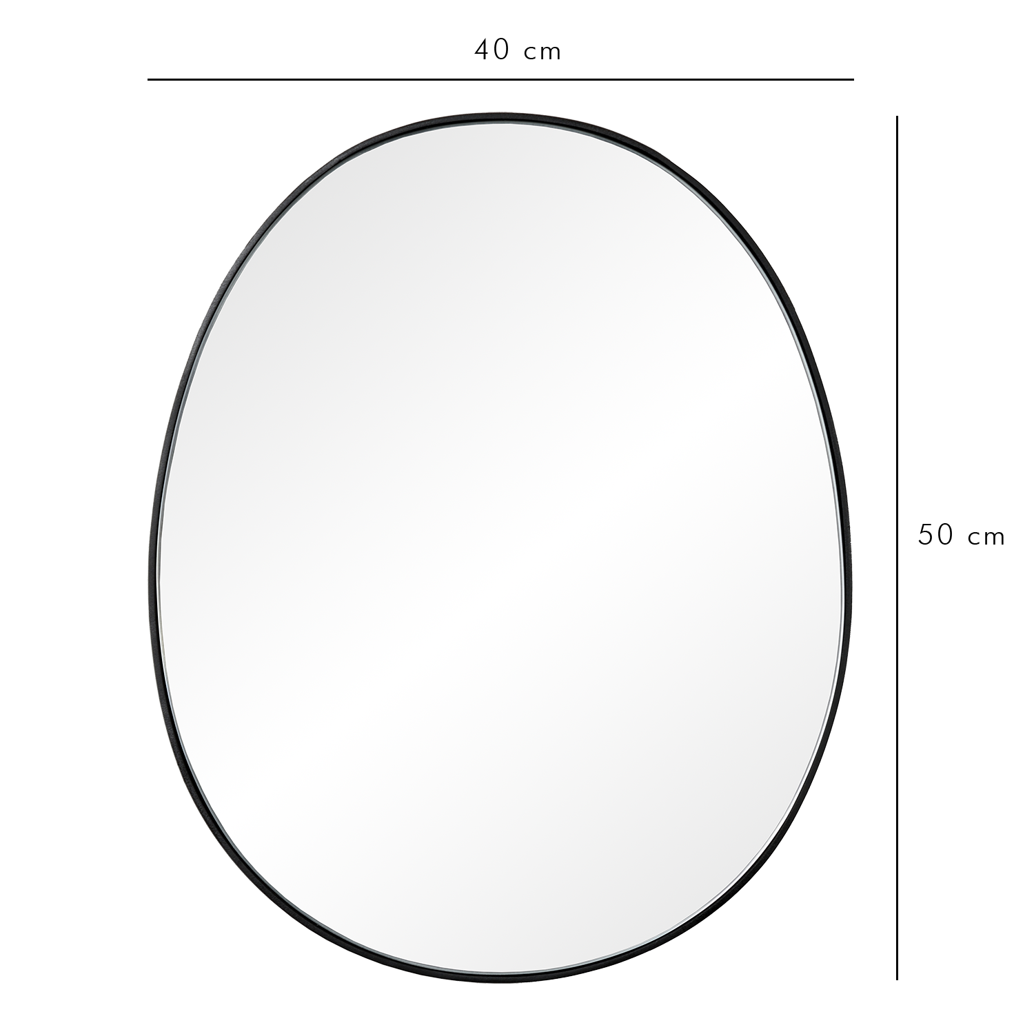 Atmooz Spiegel Ovaal Stone Small - Wandspiegel Metaal