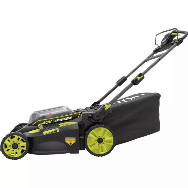 2025 40V Brushless 20 in. Walk Behind Self Propelled Mower String Trimmer Leaf Blower with (2) Batteries and (2) Chargers