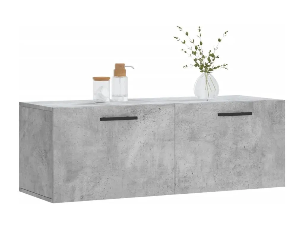Decocasaes Armario de pared Decocasaes ingeniería gris hormigón 100x36.5x35 cm 50760ylwm