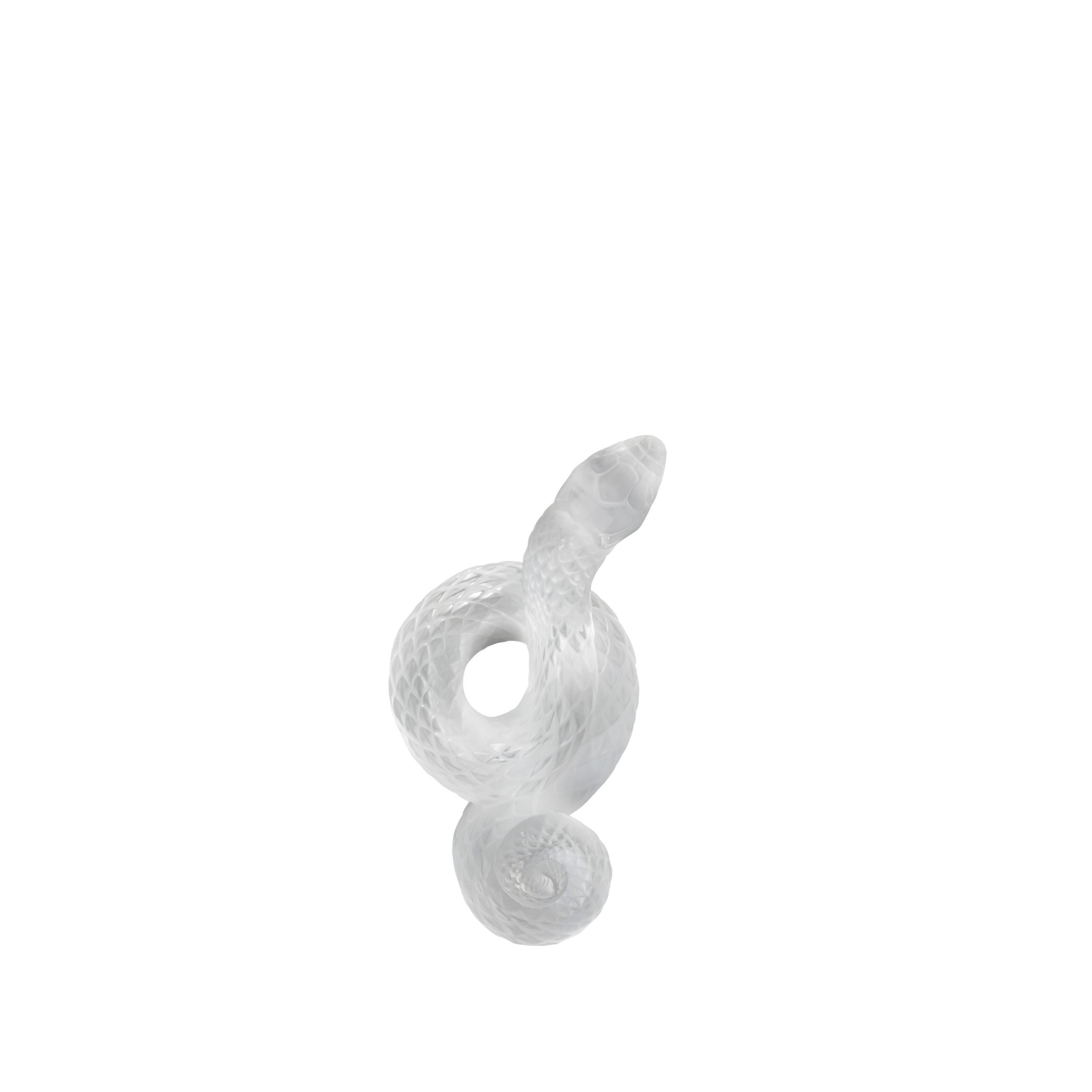 MOTIF SERPENT TÊTE LEVÉE - CRISTAL INCOLORE