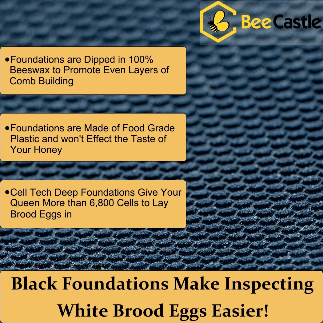 Bee Castle 10-Frame Beeswaxed Complete Bee Hives Kit with 2 Deep Box and 1 Medium Box - Image 3