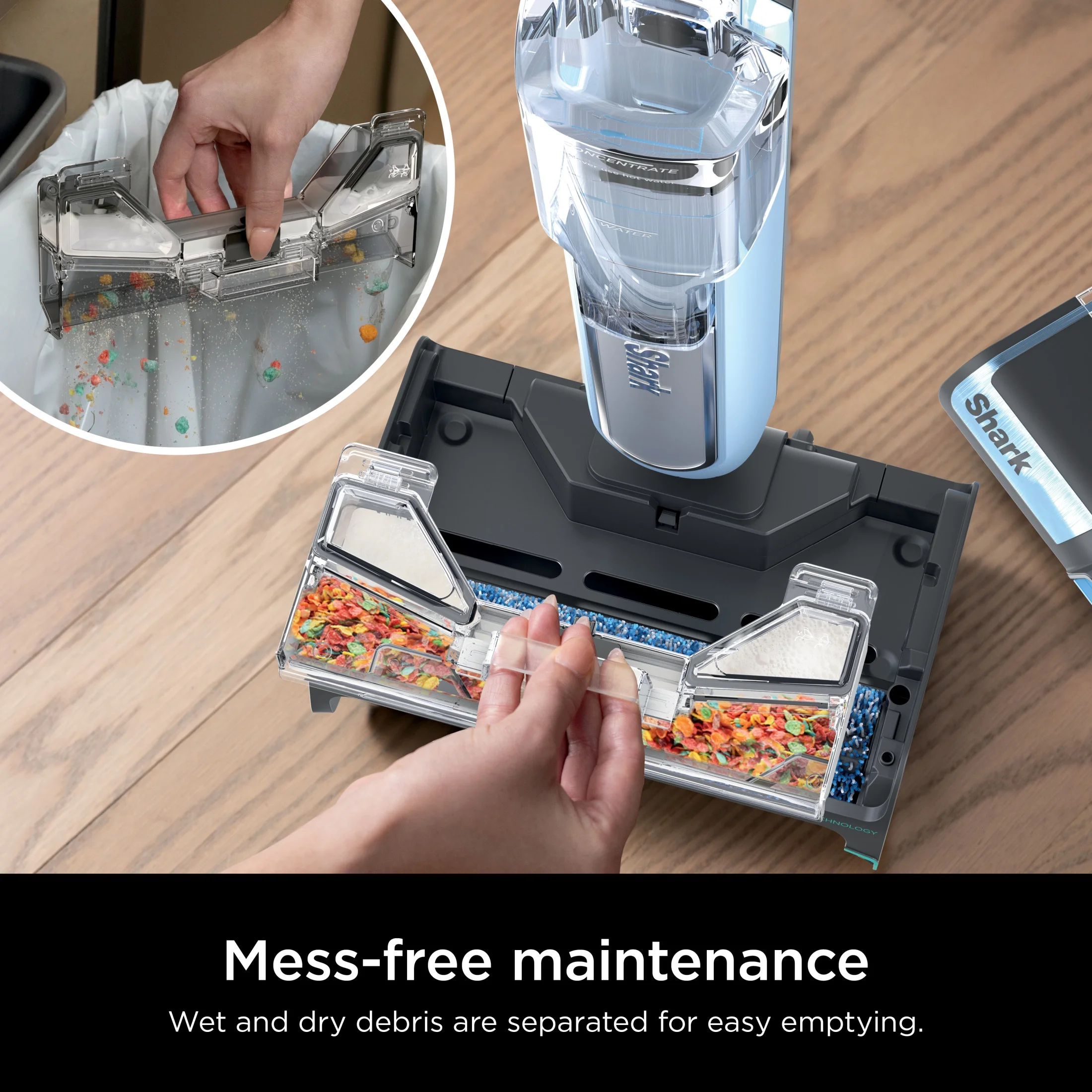 Shark? HydroDuo with Dirt-Reveal Technology, Cordless, Hard Floor Cleaning System, Wet & Dry Debris Pickup, Mop & Scrubs All at Once, Hardwood, Tile, Laminate Floors, WW200 - Image 9