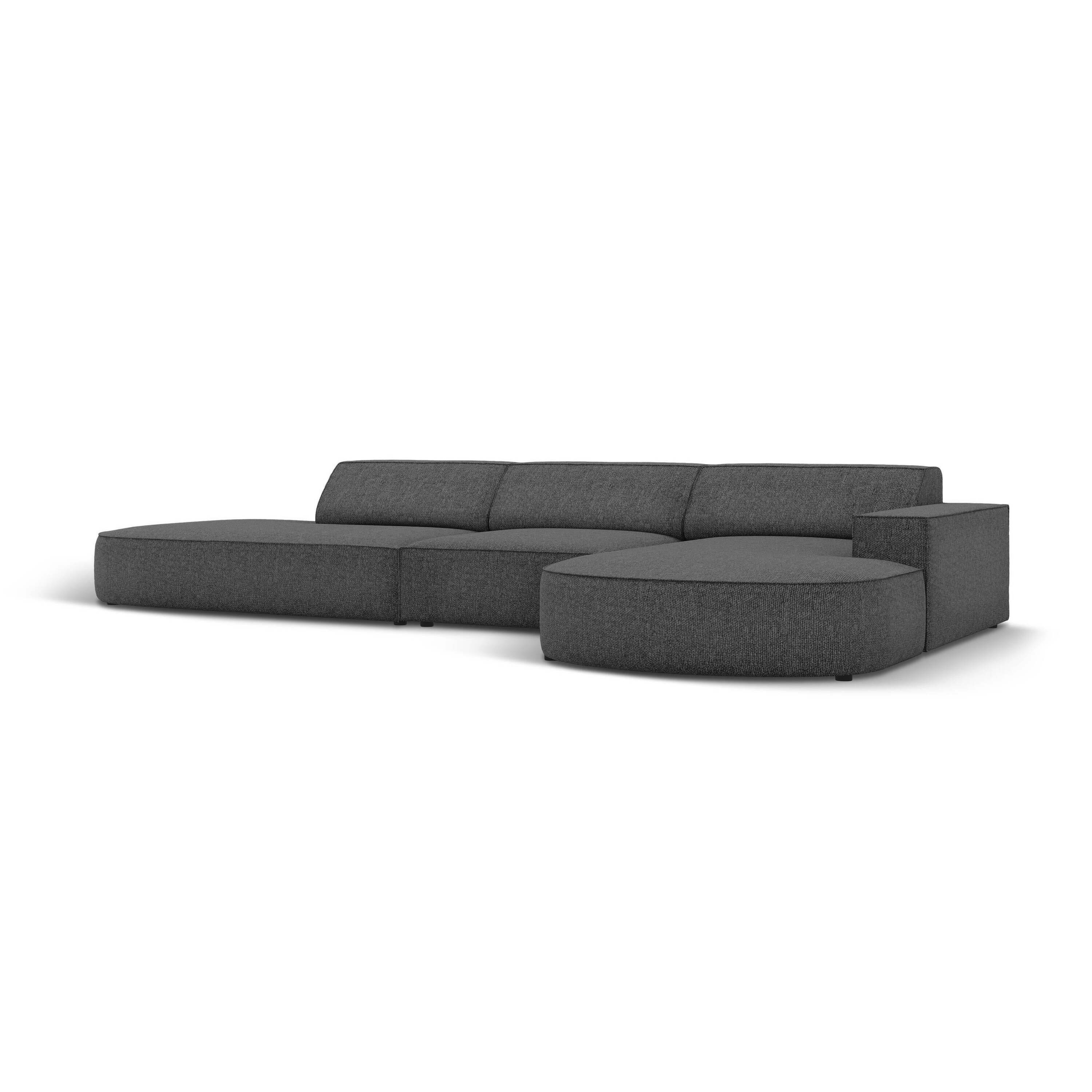 Micadoni Jodie Hoekbank Rechts Afgerond - Links Open 5-zits - Chenille