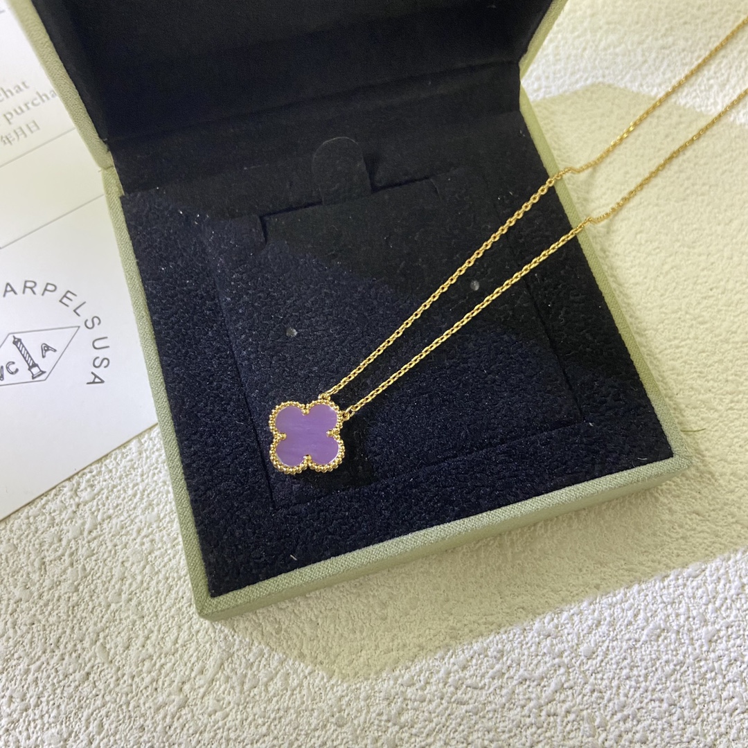 VCAPurple Vintage Alhambra Pendant Necklace - Original Replica Club