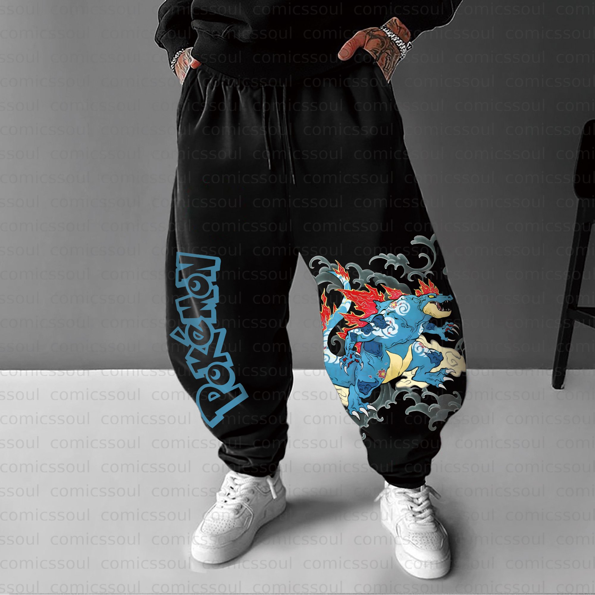 Unisex Anime Inspired Vintage Pants