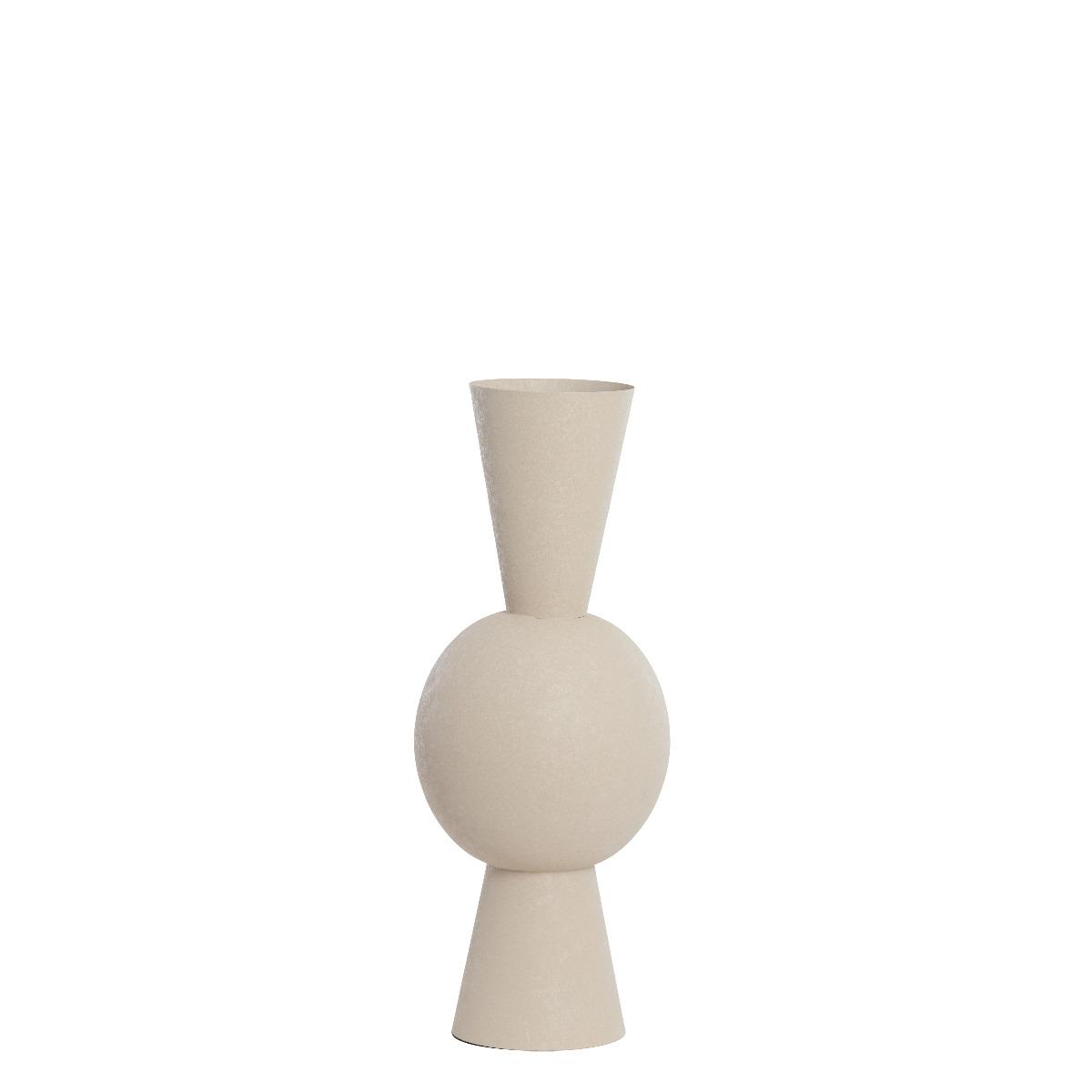 Light & Living - Chedi vaas deco Ø25x60 cm - mat lichtgrijs