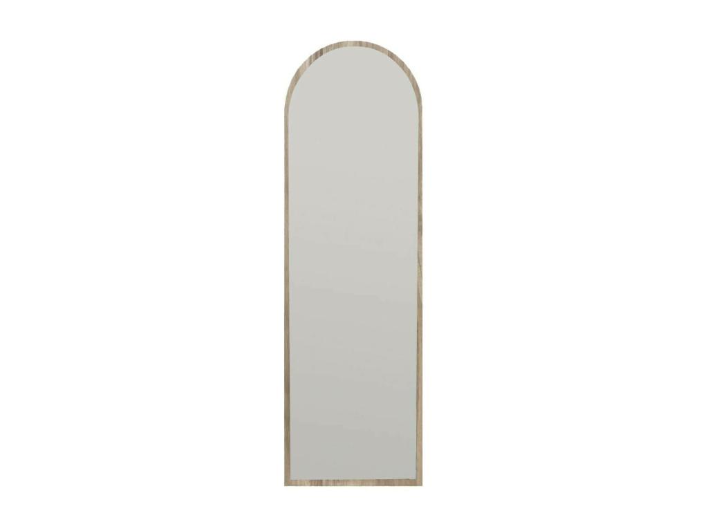 Espejito Dpolon, Espejo, Objeto de decoración de pared, Decoración de espejo, 50x2h160 cm, Nuez