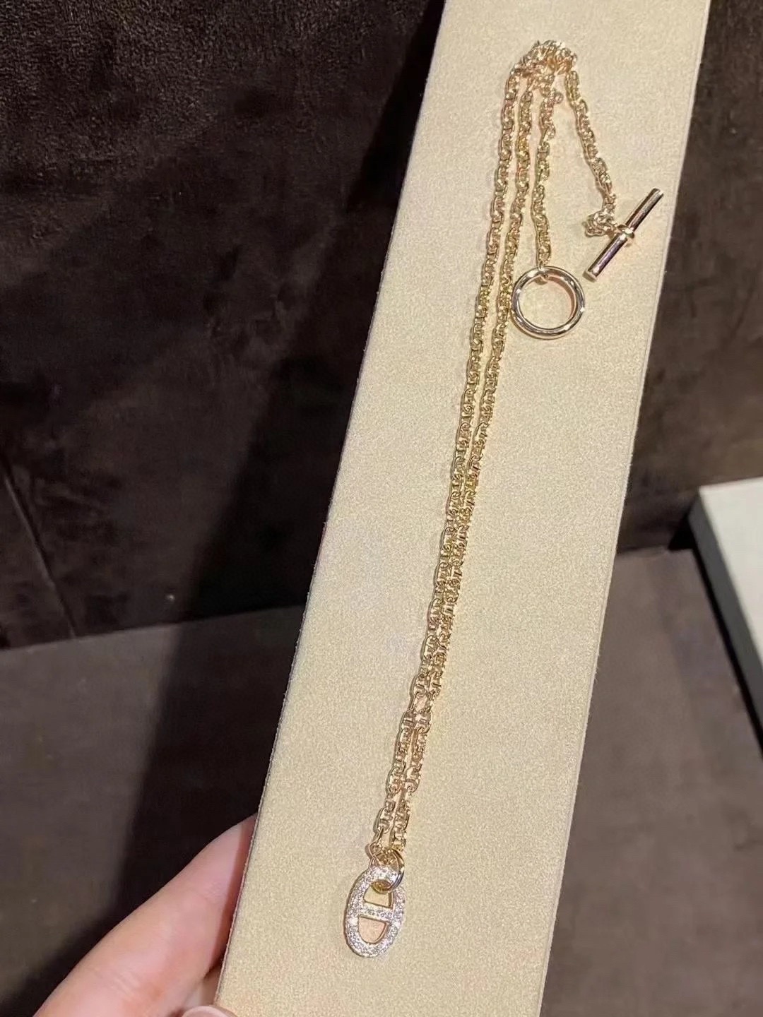 Hermes Pig Nose Pendant Necklace - Original Replica Club