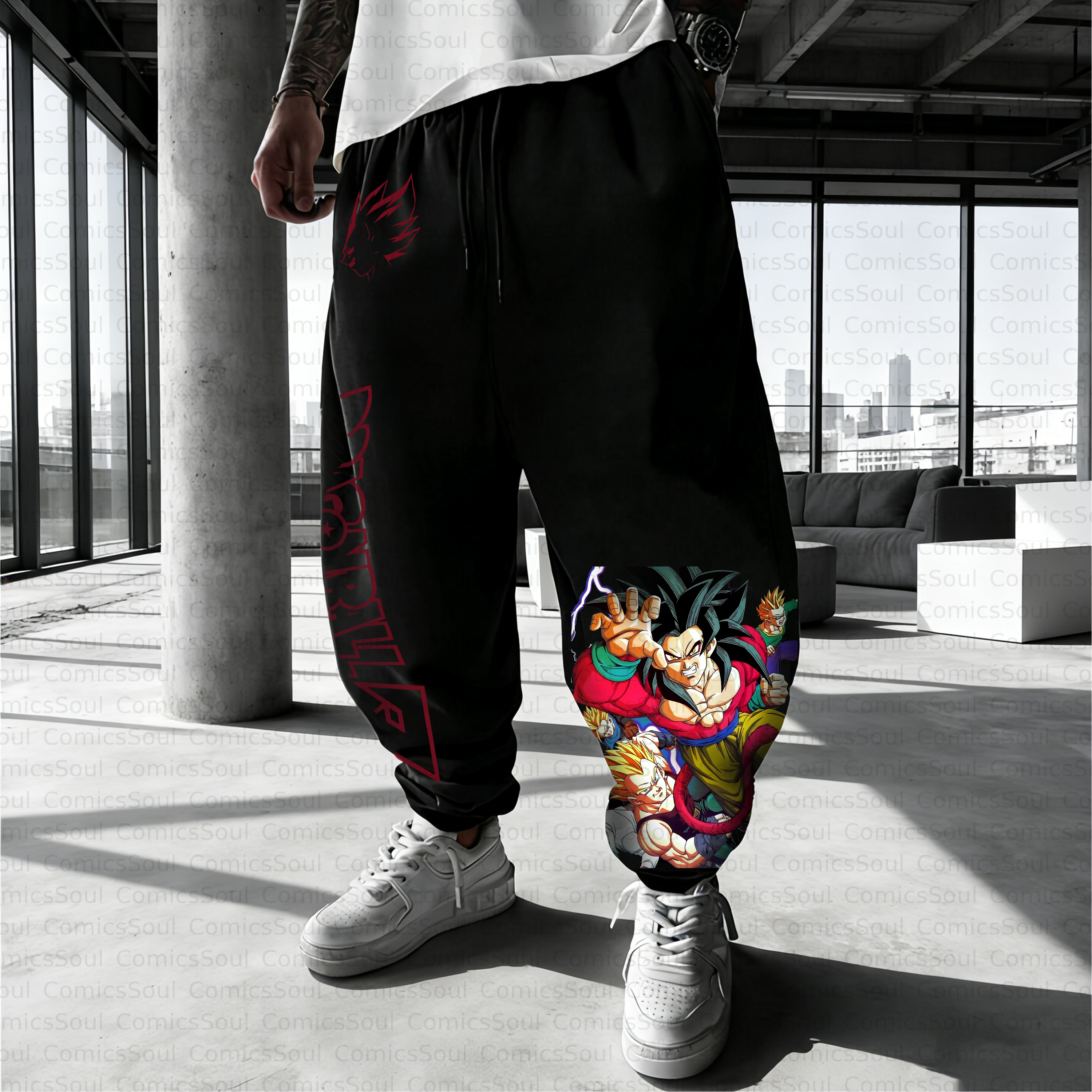 Unisex Casual Anime Streetwear Pant