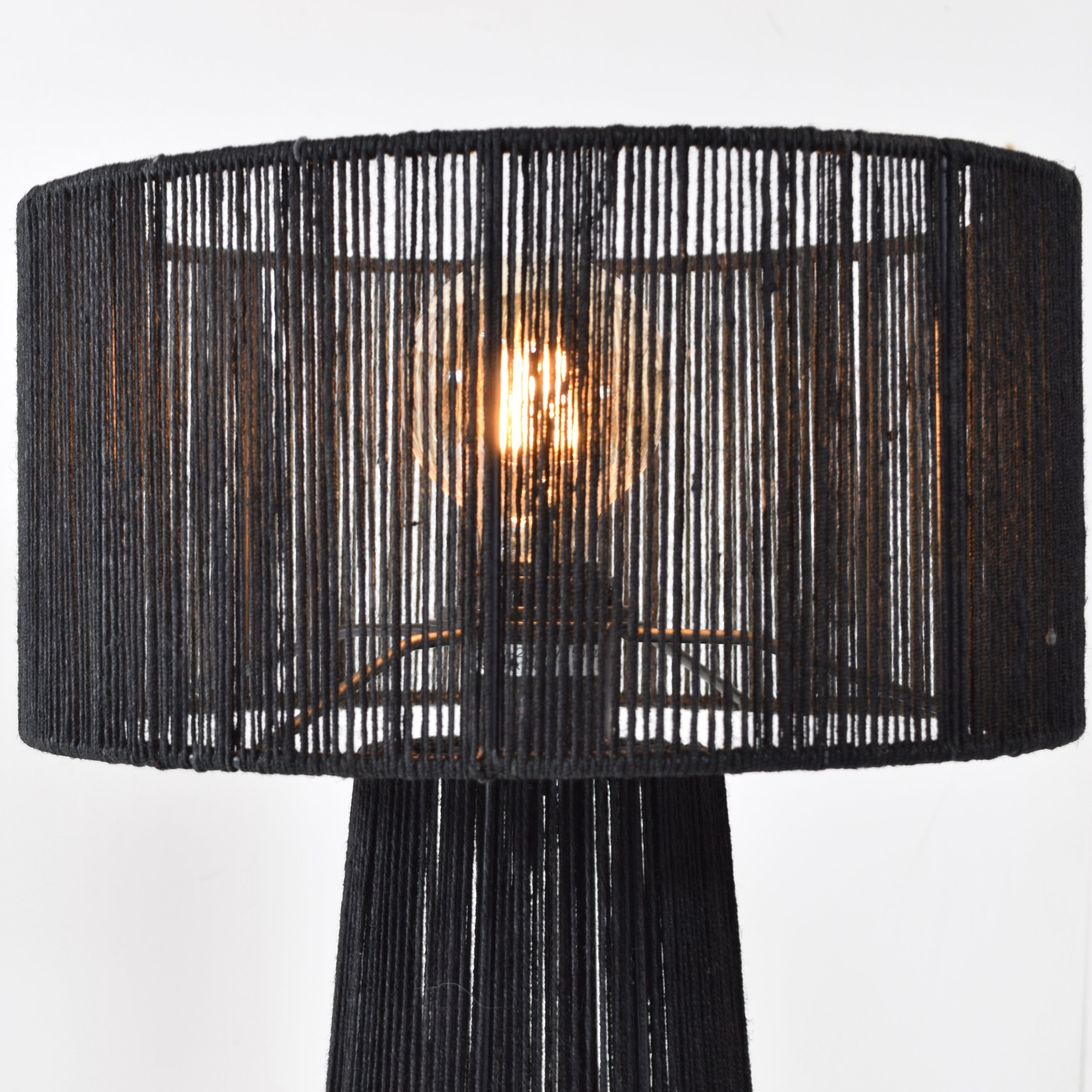 Urban Interiors - Tafellamp Diro Jute 43x30 Zwart