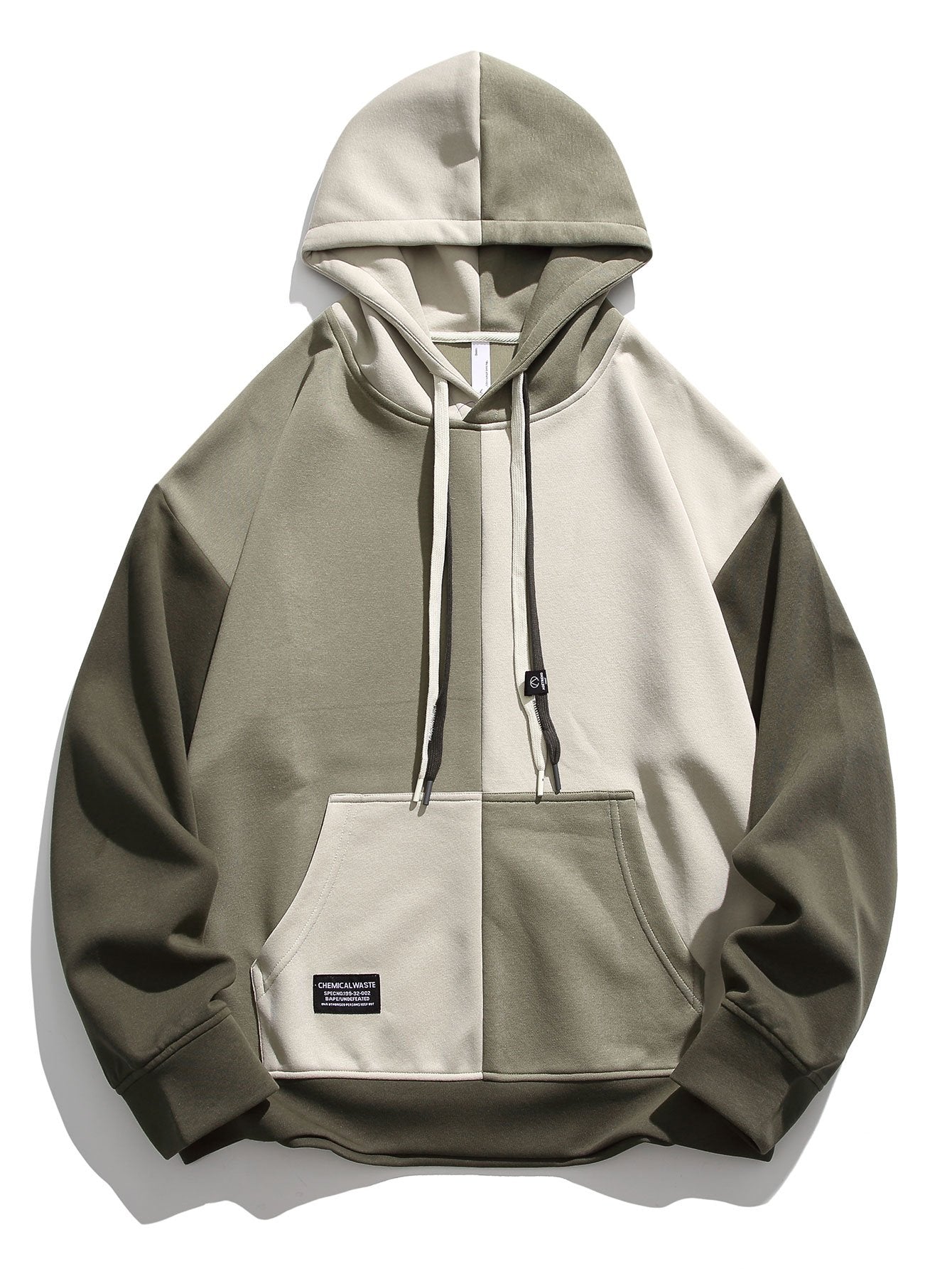 Oversize Color Block Hoodie