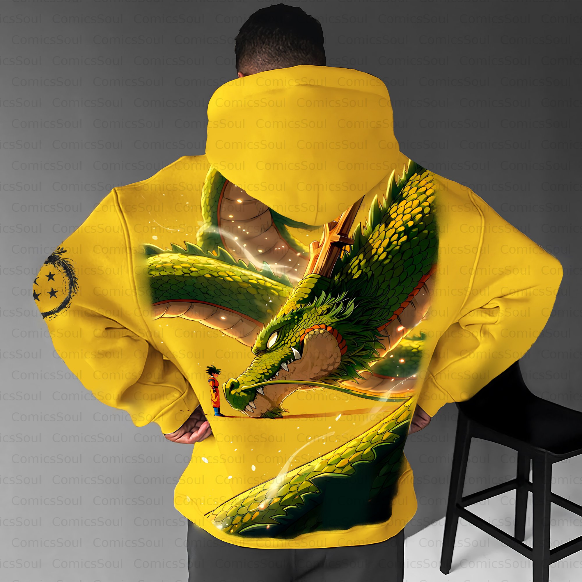 Unisex Anime Inspired Vintage Plush Hoodie