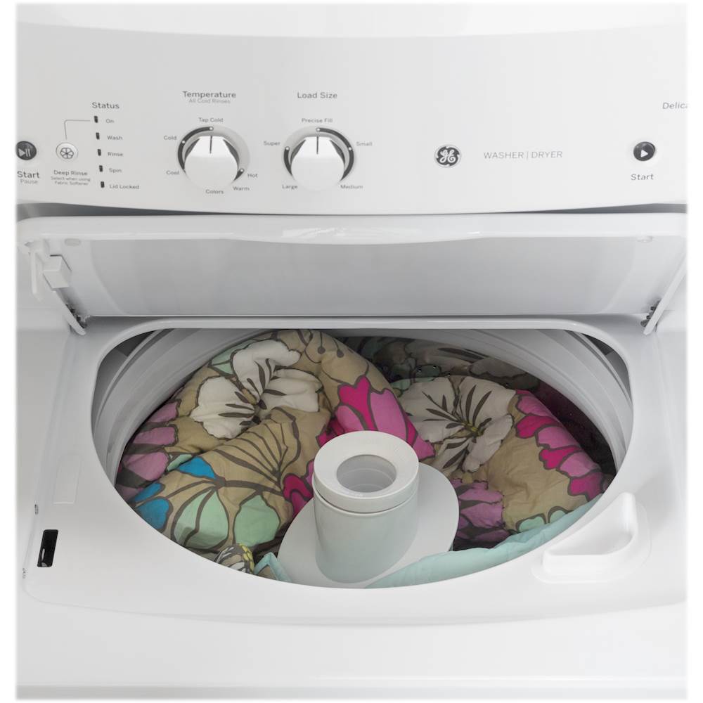 2025 3.8 Cu. Ft. Top Load Washer and 5.9 Cu. Ft. Electric Dryer Laundry Center – White