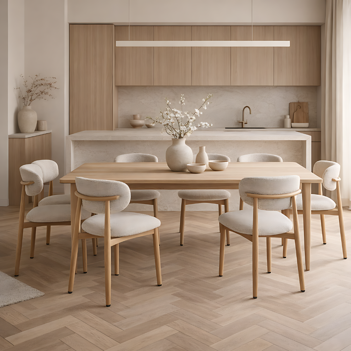 DS4U - Sumi eetkamerstoel beige - naturel poot