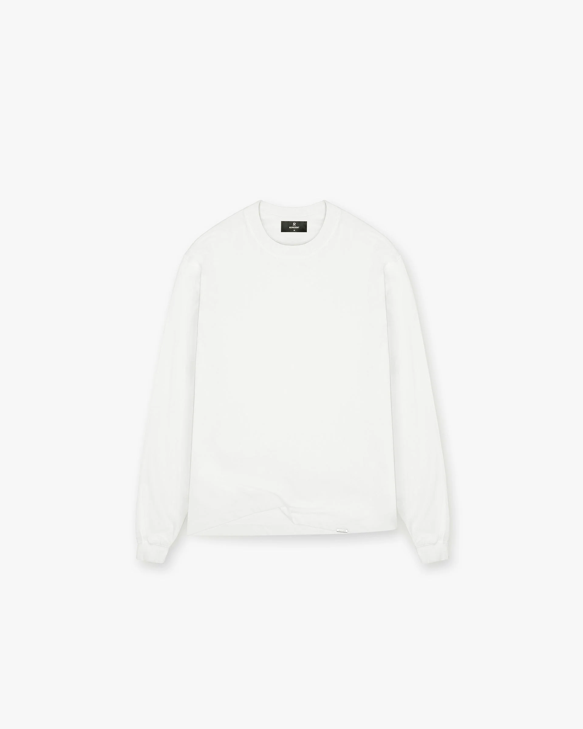 Initial Long Sleeve T-Shirt - Flat White