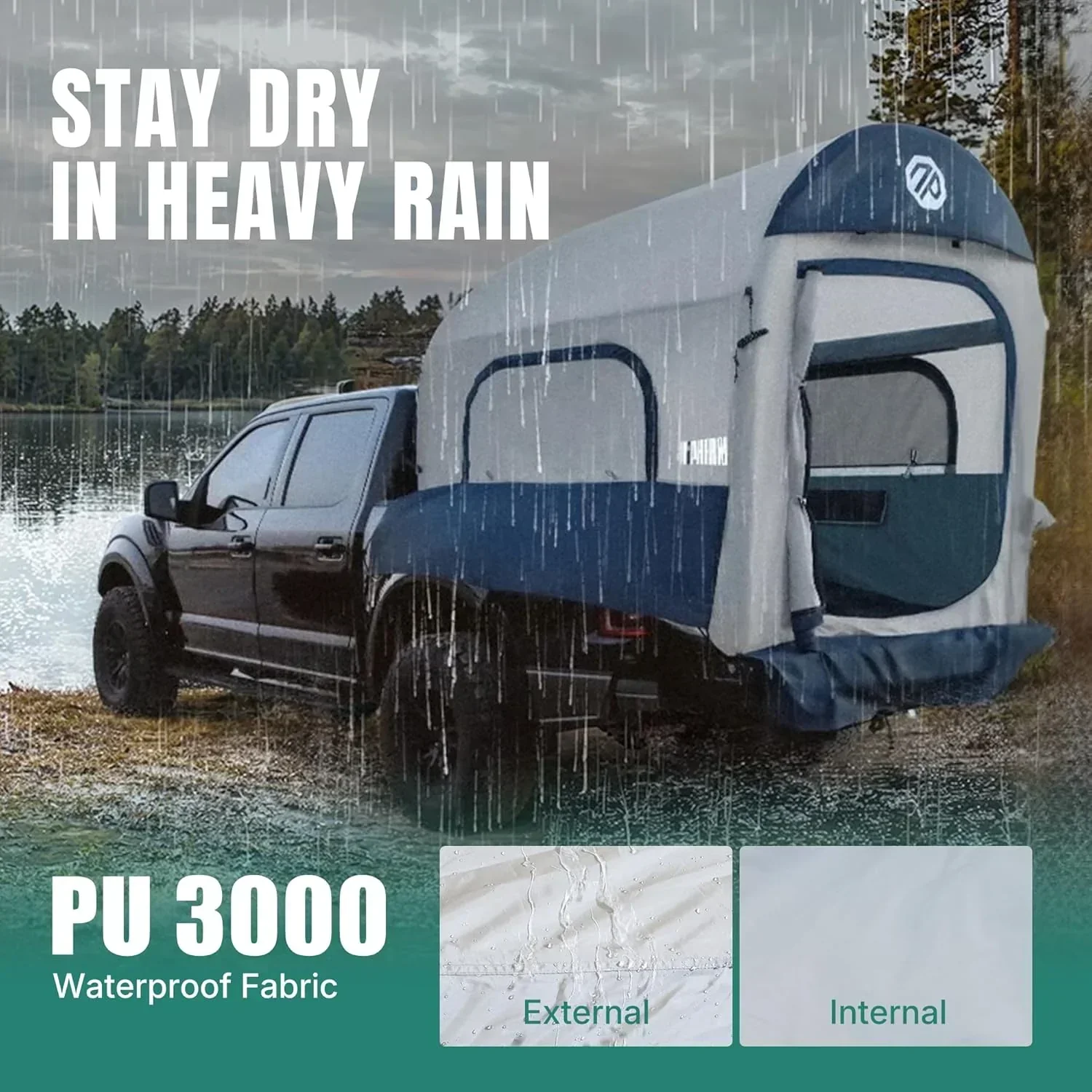 Inflatable Pickup Truck Bed Tent, 3 Person, 5.5ft-8ft - Image 13 Inflatable Pickup Truck Bed Tent, 3 Person, 5.5ft-8ft - Image 13