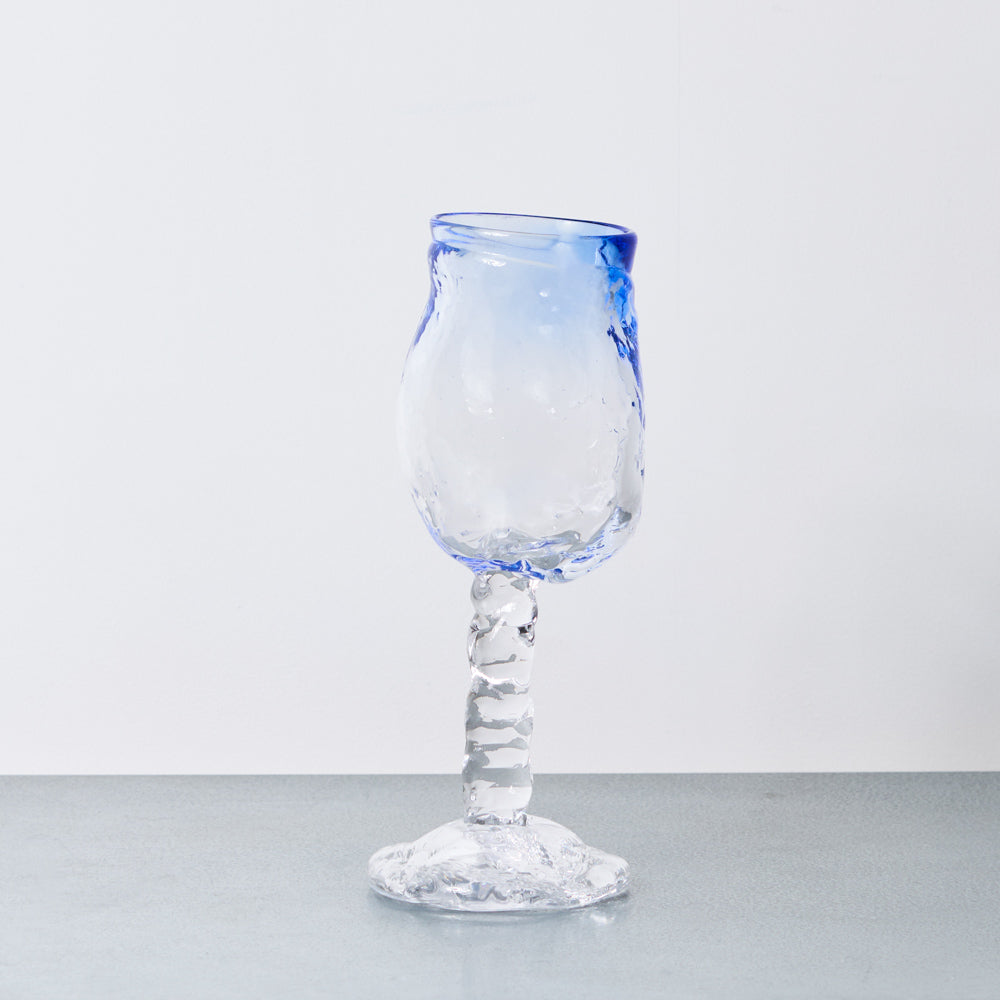 Verre à vin - Bleu Clair