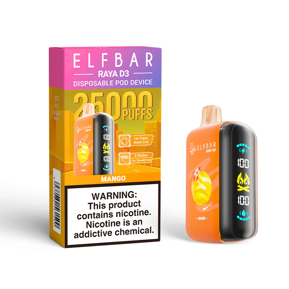 ELFBAR RAYA D3 eldobható e-cigaretta (minden íz)