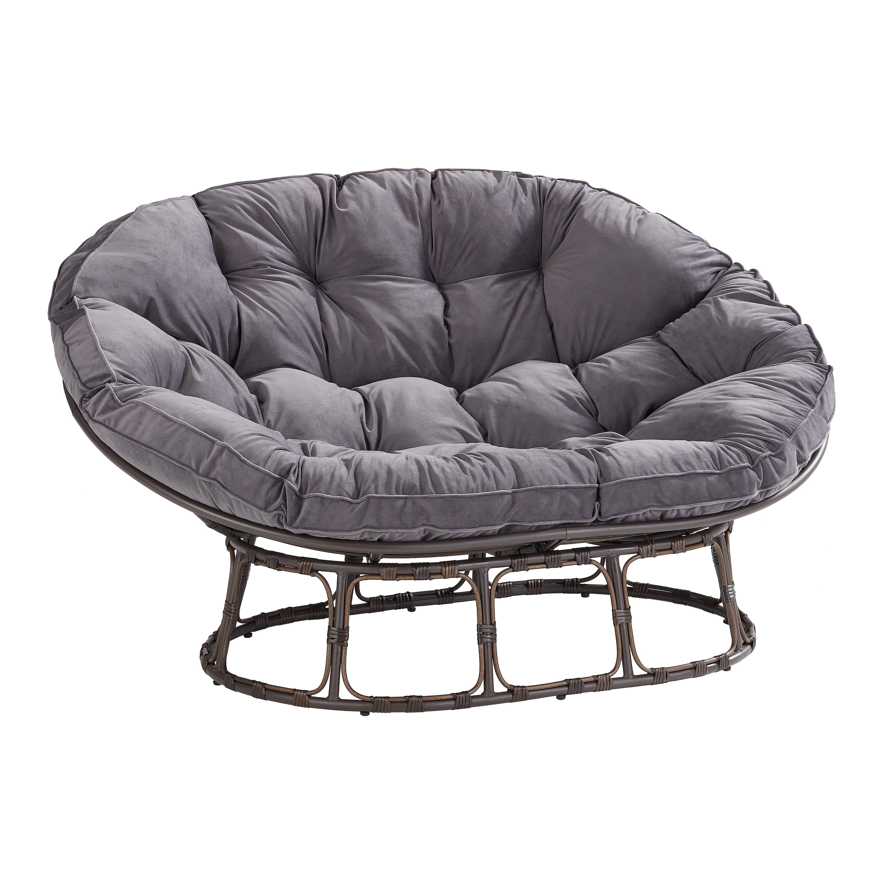 Better Homes & Gardens Double Papasan Accent Chair, Cream Boucle - Image 14