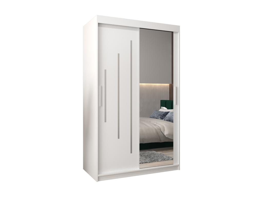 ARMARIO YORK 2 DE PUERTAS CORREDERAS 200/120/62 2 puertas (blanco/blanco)