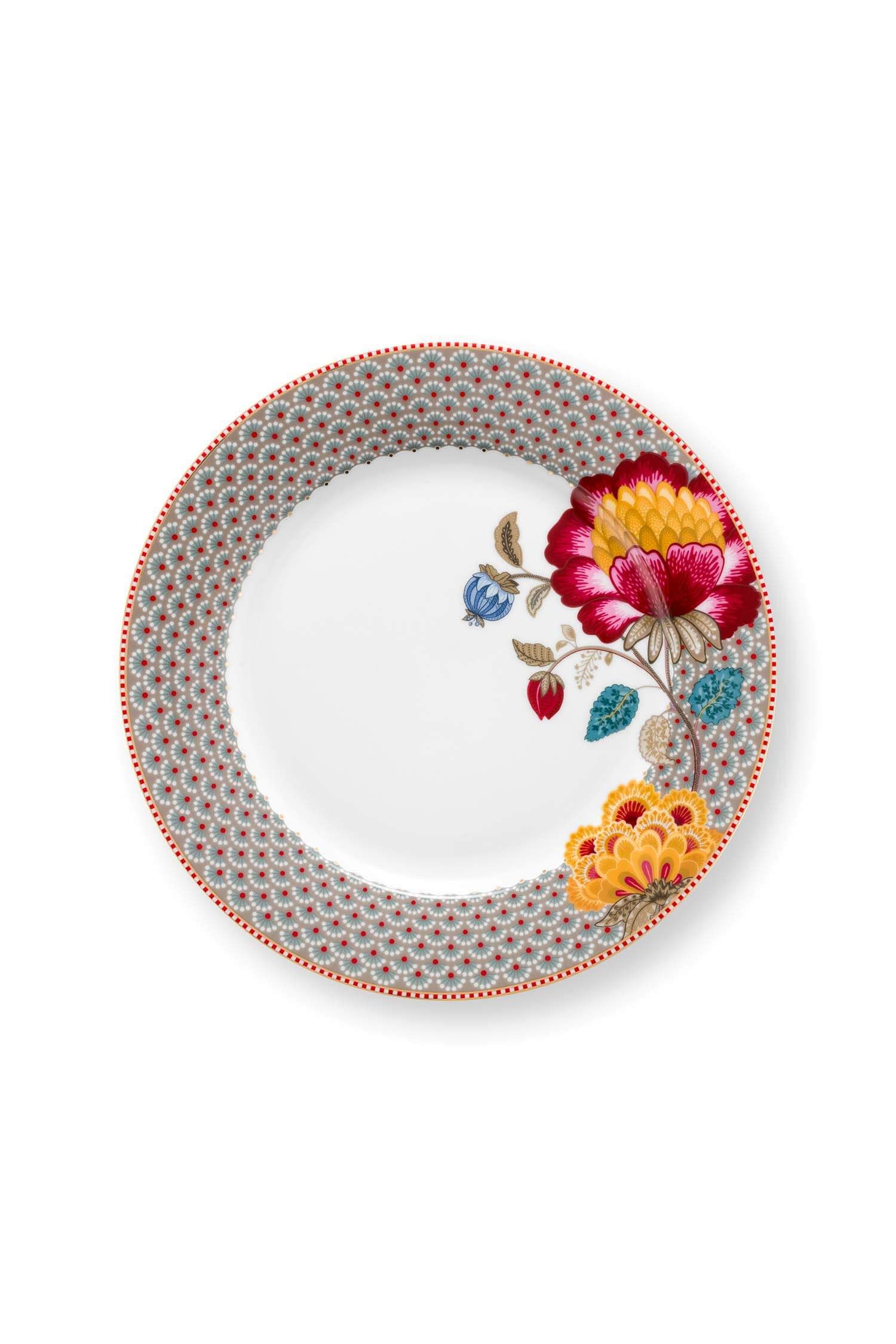 Dinner Plate Blooming Tales Khaki 26.5cm