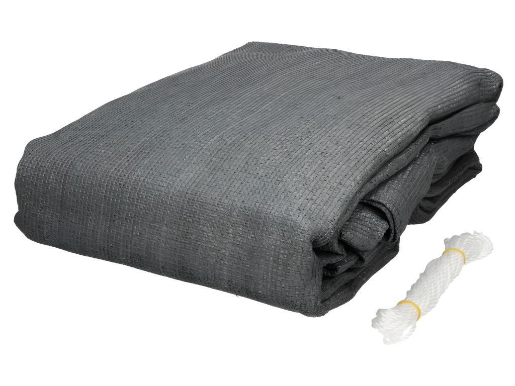 Toldo protección solar UV parasol Tucasago tensada traigular 3,6 m gris Tucasago