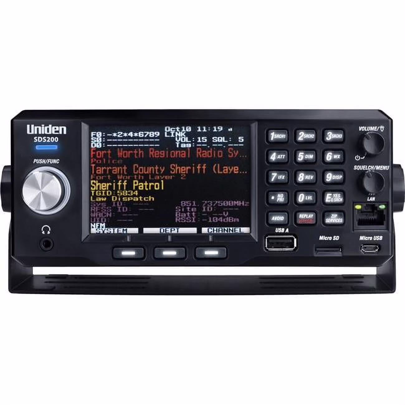 Uniden SDS100 True I/Q Handheld Digital Police Scanner