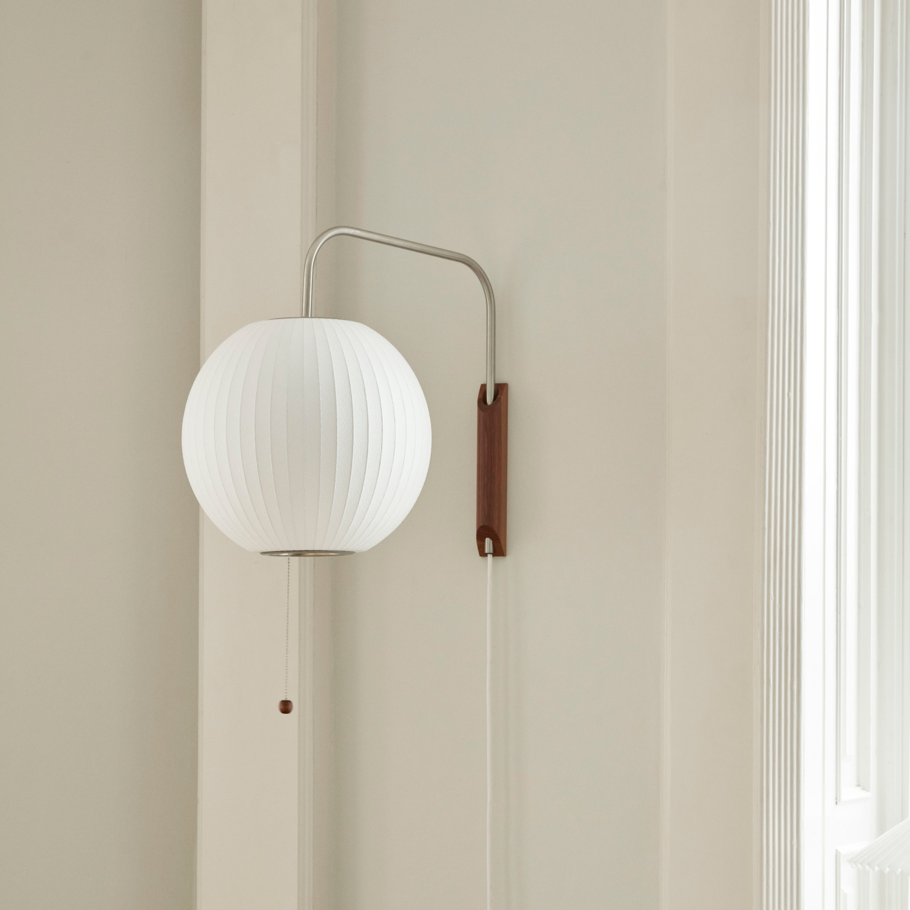 HAY Nelson Bubble Ball Cabled Wandlamp - Off-White