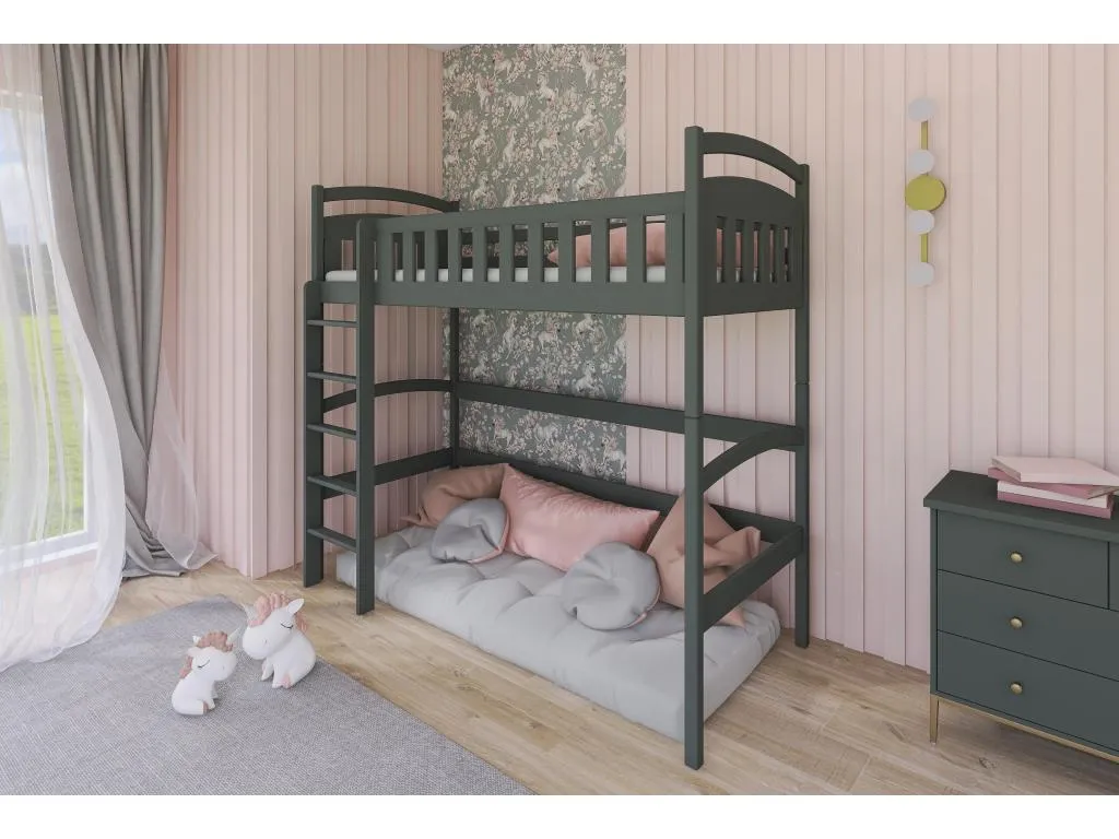 Cama alta Cosinor 90x190 cm grafito qgi3237737
