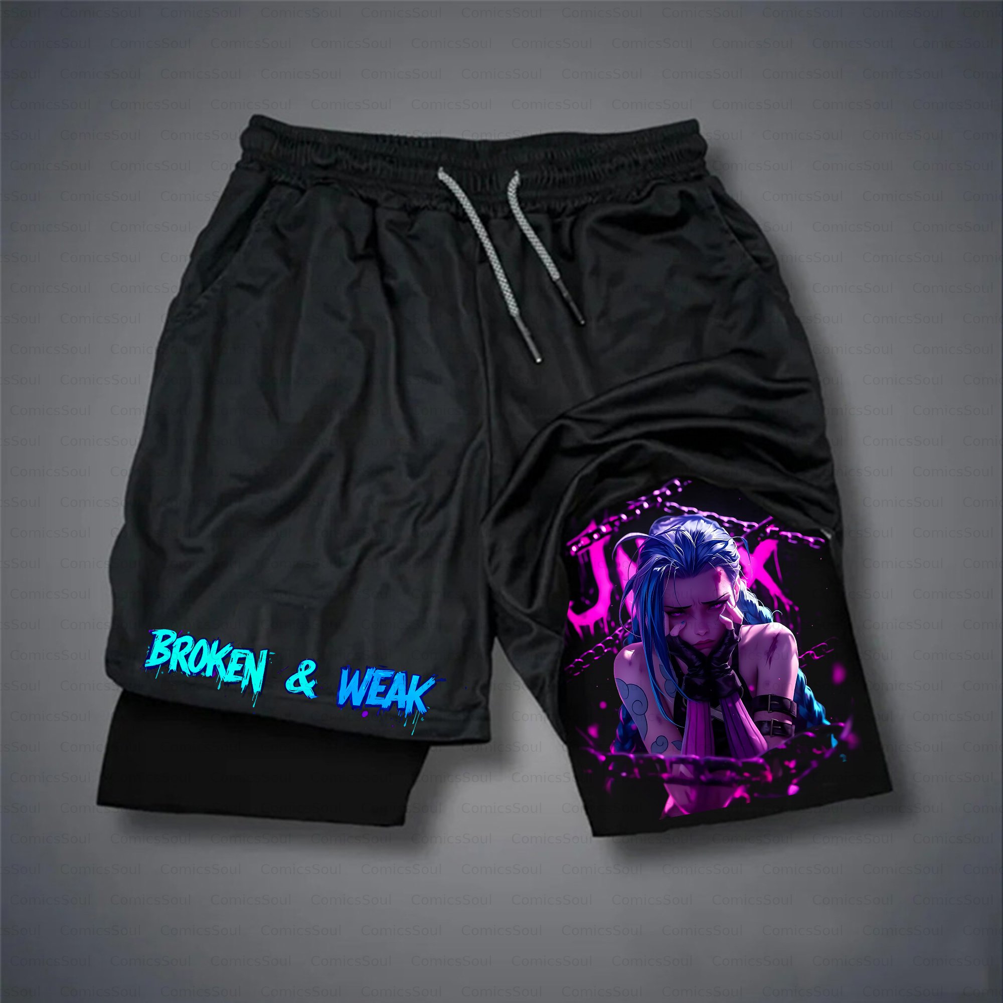 Unisex Casual Anime Streetwear Gym Shorts