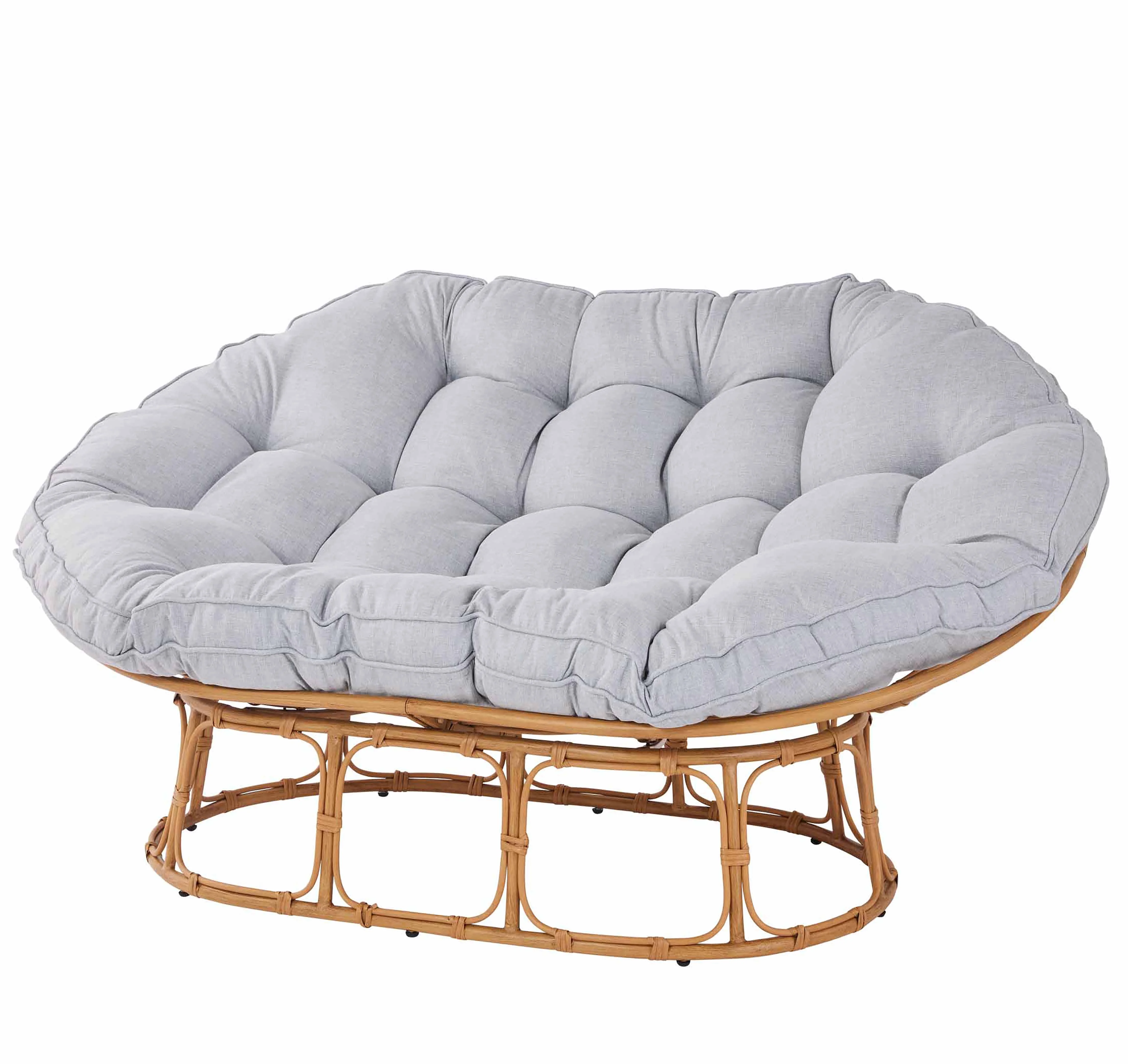 Better Homes & Gardens Double Papasan Accent Chair, Cream Boucle - Image 8